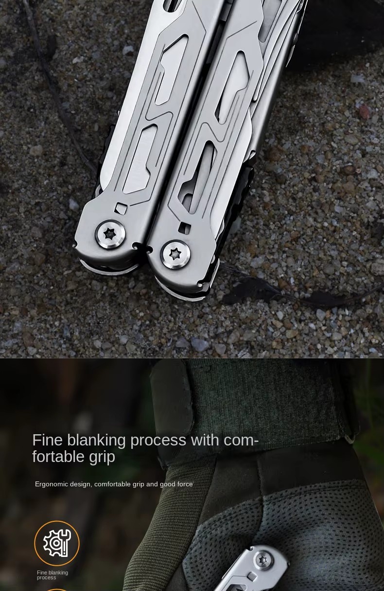 17 in 1 Stainless Steel Multi Function Outdoor Camping Portable Rust Proof Screwdriver Wire Cutter Multi Tool Pliers