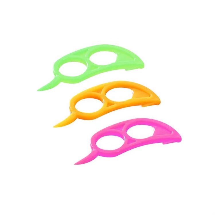 Kitchen Tools Orange Long Plastic Orange Peeler Household Seasoning Spoon Injection Molding Plastic Parts