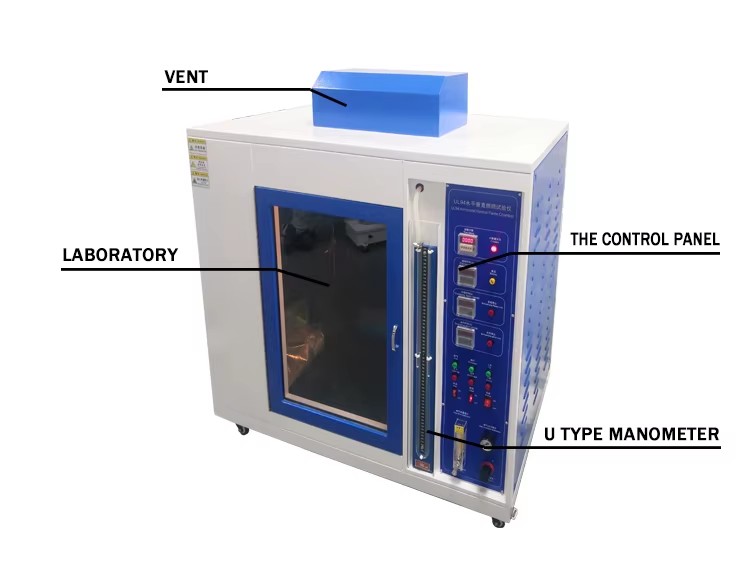 Lab Flame Retardant Testing Equipment Flammability Test Chamber Burning Test Apparatus