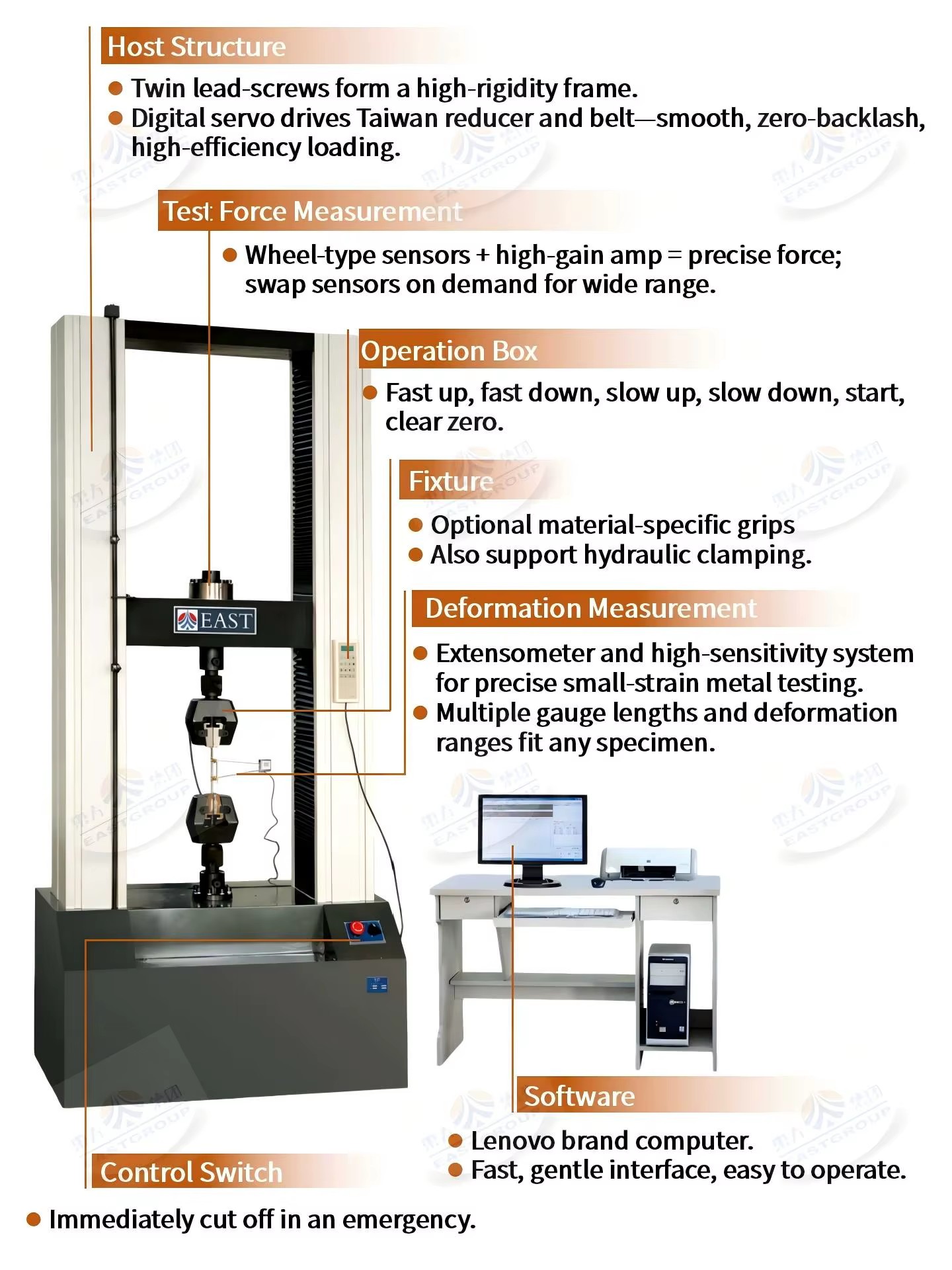 Electronic High Accuracy Testing Machine 300kN
