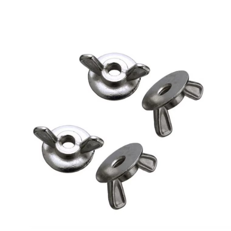 Manufacturer's M4 M5 M6 M8 M10 DIN315 Carbon Steel Zinc Plated Round Wing Nut Butterfly Nut