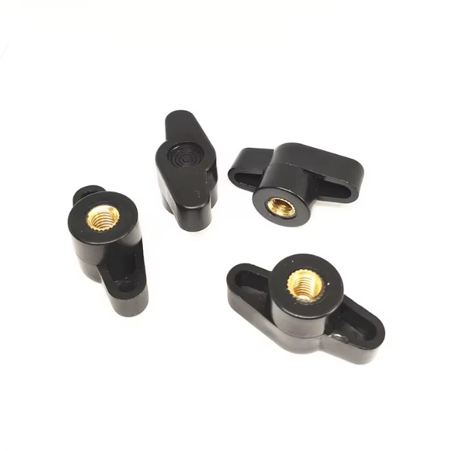 DIN934 1/4-20 Inch M4 M5 M6 M8 Female Threaded Blind Hole Z Type Butterfly T Wing Plastic Handle Locking Thumb Knob Nut Mining