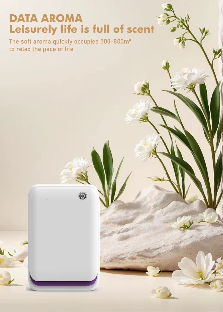 Innovative Wall-Mounted 260ml Waterless App-Controlled Aroma Diffuser for Home Hotel and Commercial Settings