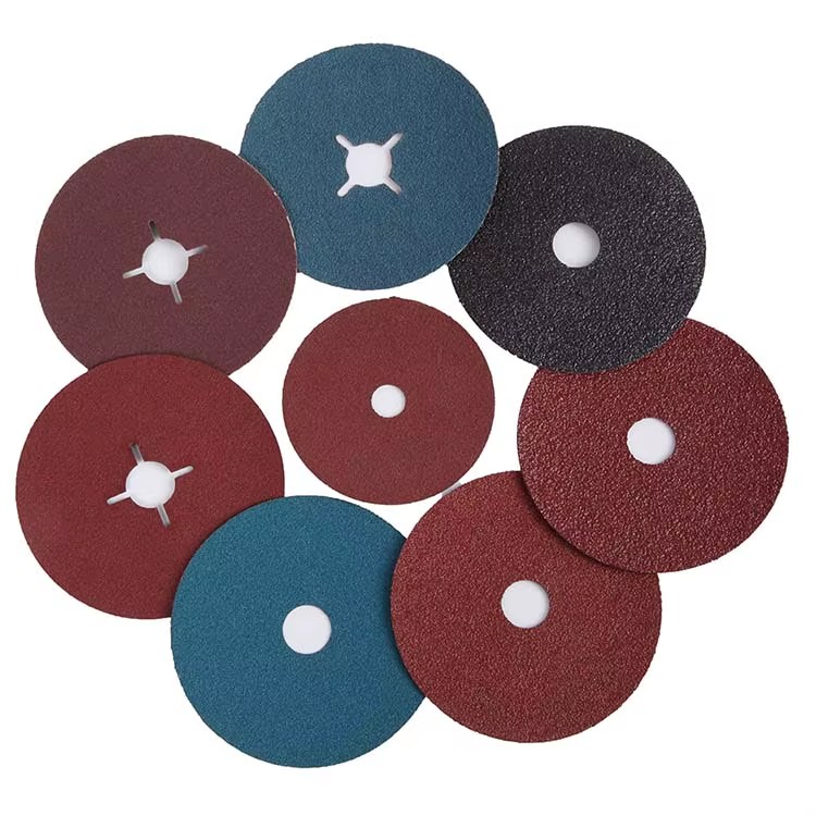For High-Efficient Black Silicon Carbide Fiber Disc 4inch P50-P120 Abrasive Customizable Size Factory Price Durable Sanding