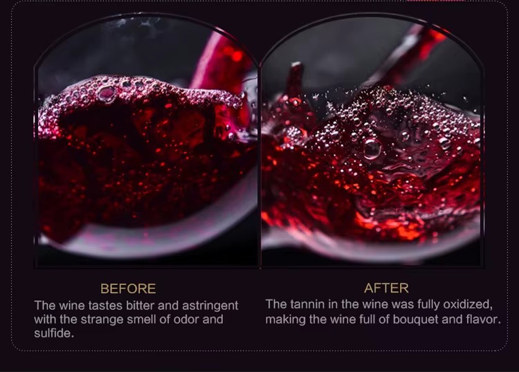 Novelty Innovation 2024 Hot Selling Products USB Rechargeable Portable One Button Automatic Electric Wine Aerator Pump