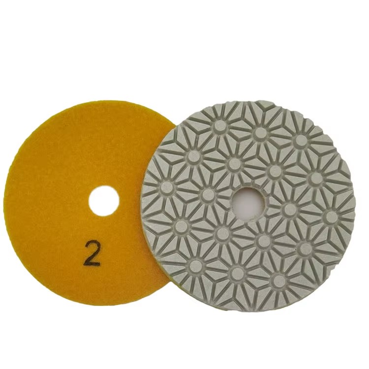 3 Step High Quality Resin Bonded Diamond Buffing Pads Disc Shape High Efficiency for Stone Quartz Fabrication OEM Available CE