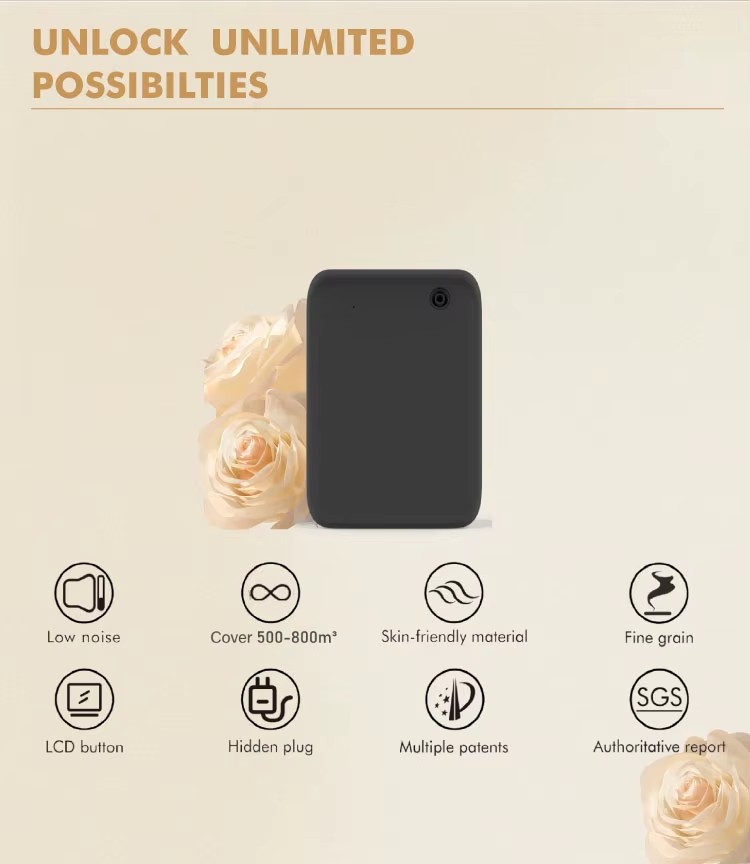 Innovative APP Wall Mounted Tiny Portable Automatic Essential Oil Scent Diffuser