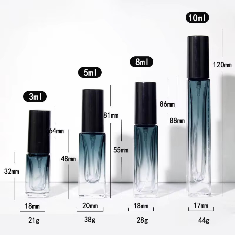 Sale 3ml 5ml 10ml 20ml Sample Perfume Bottle Label Print Mini Perfume Spray Bottle Lightweight Custom Perfume Travel Atomizer