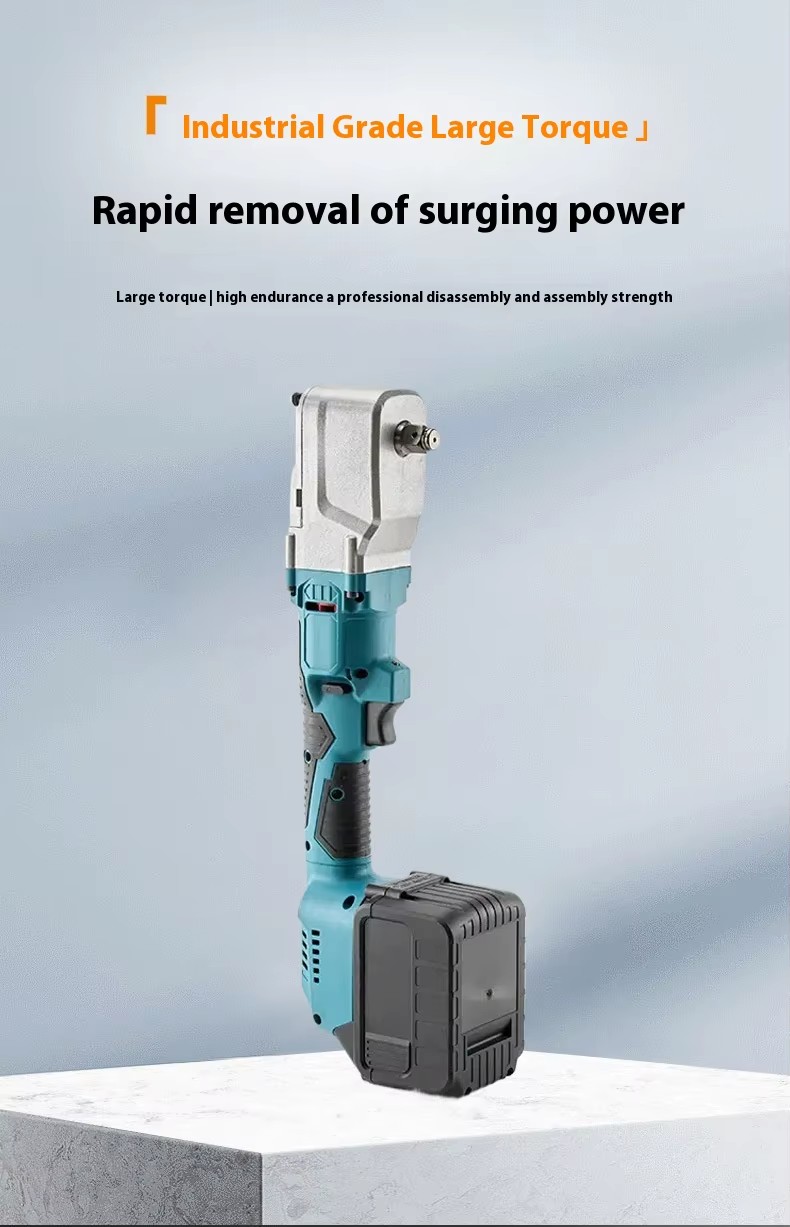 High Torque Cordless Ratchet Wrench Portable Brushless Ratchet Impact Wrench 1/2" Right Angle Lithium Electric Wrenches