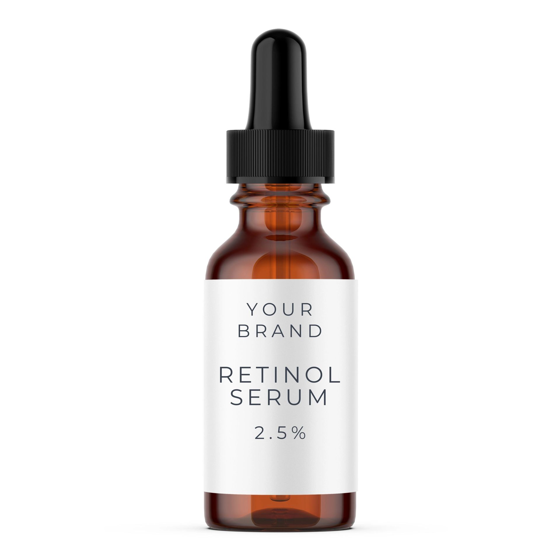 Private Label 2.5% for Serum Anti-Aging Anti-Wrinkle Face Whitening 30ml Glass Dropper Vitamin Collagen Infused Made OEM
