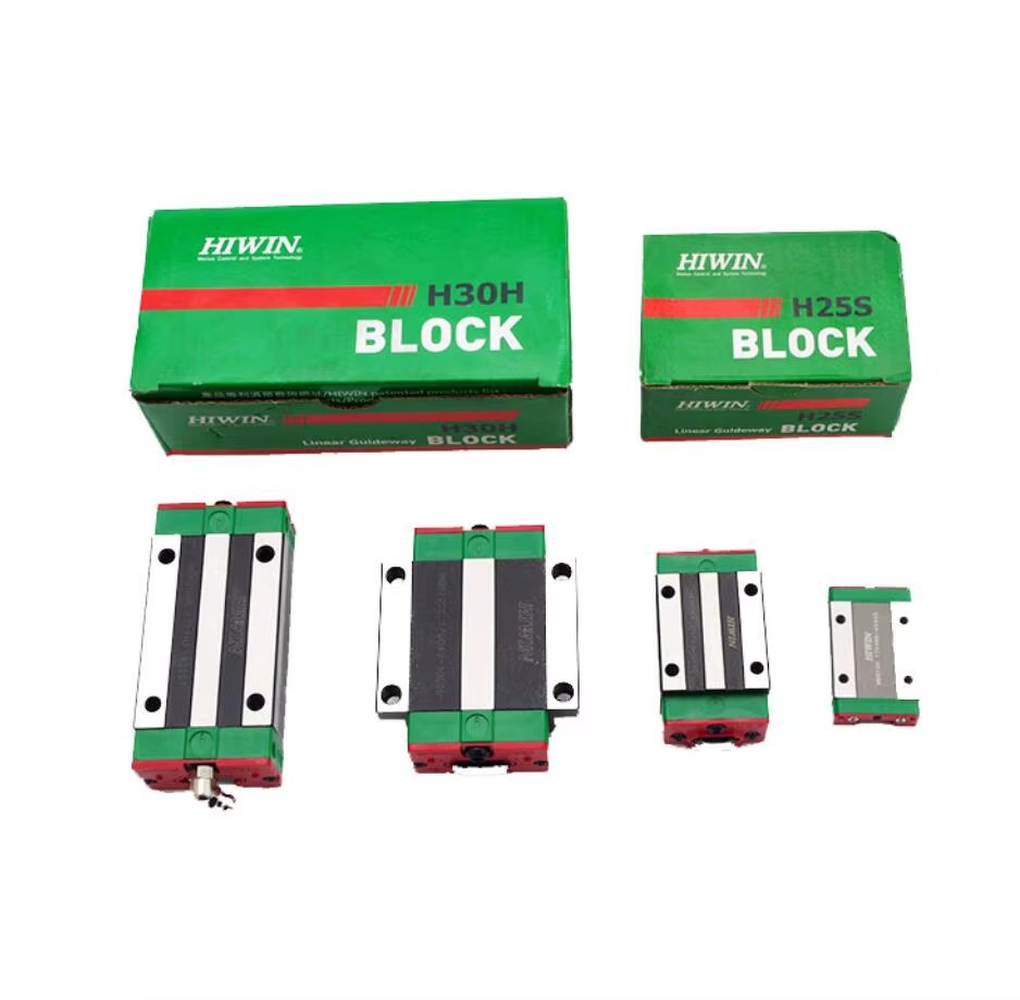 HIWIN HGW20 Linear Guide Rail and HGH20CAZAP Linear Block 23mm Slide Width Bearing Steel 32.75kN Dynamic Load Capacity