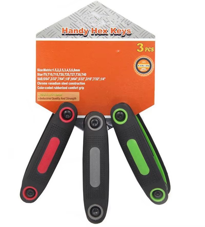 DR-2803002 Hand Tools Wrench 9pcs 13pcs Hex L Key Spanner Allen Trox Flat Hex Set