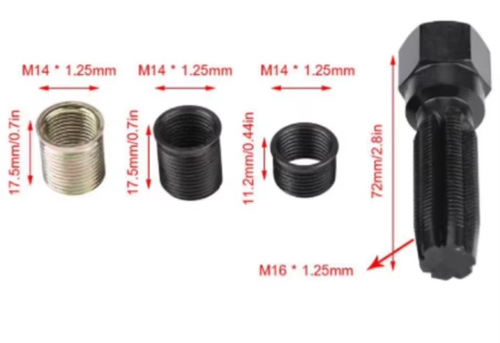M14 Customizable OEM Hand Tool Kit Stainless Steel Bit Set Electrical Socket Wrenches Socket Box Car Spark Plug Tap Hole Package