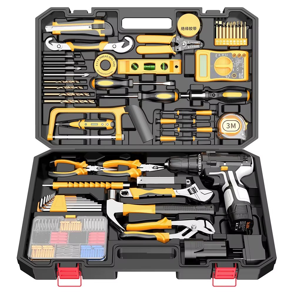 126pcs Power Tool Combo Kit with Stainless Steel Other Accessories Hand Power Tool for Repair Customized OEM Support