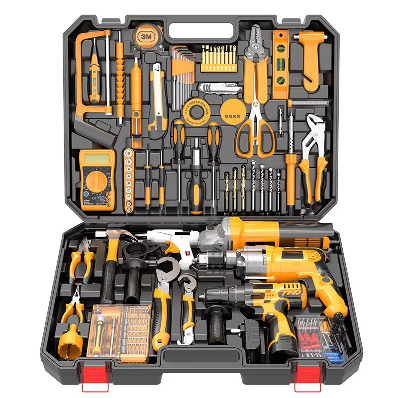 126pcs Power Tool Combo Kit with Stainless Steel Other Accessories Hand Power Tool for Repair Customized OEM Support