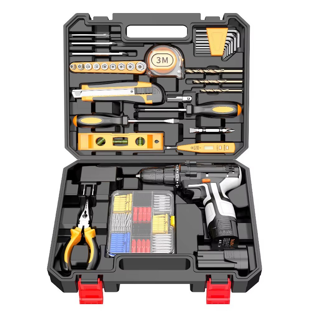 126pcs Power Tool Combo Kit with Stainless Steel Other Accessories Hand Power Tool for Repair Customized OEM Support