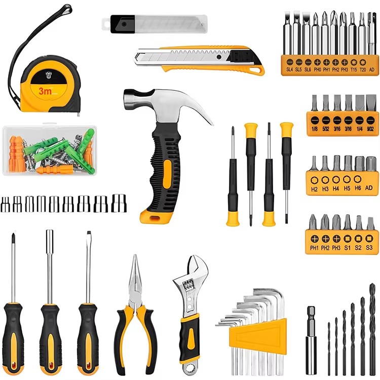Tools Set Box Electrical Pouch 126pcs Power Tool Combo Kit Power Tool Accessories Mechanic Tool Set Box