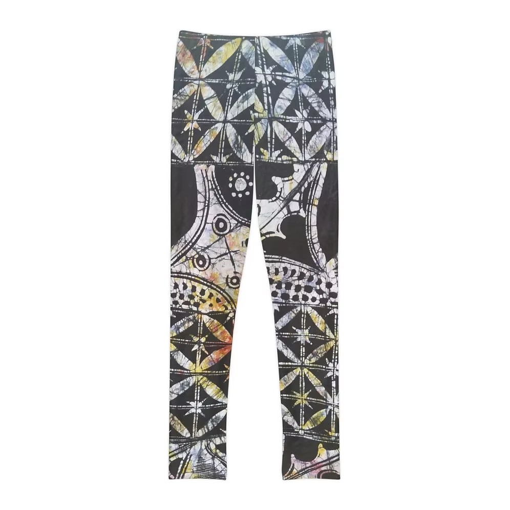 Youth Full-Length Leggings with Elastic Waistband Medium Fabric 82% Polyester 18% Spandex Sizes 18M-12Y