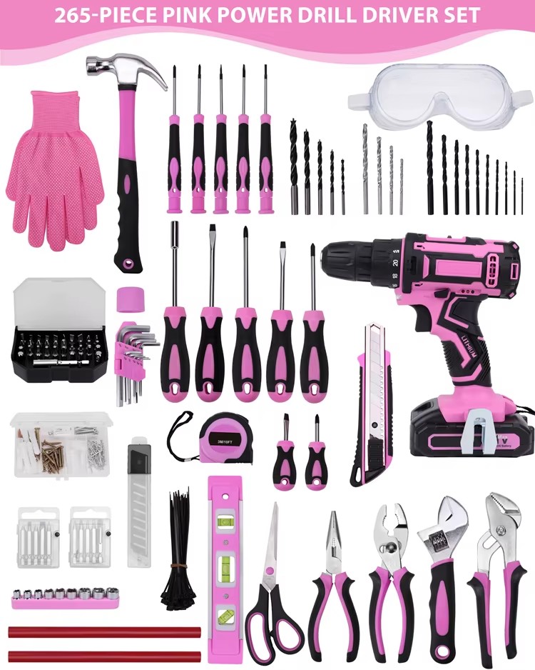 267 Pieces Power Tools Set Total Household Tool Sets Power Tools Set