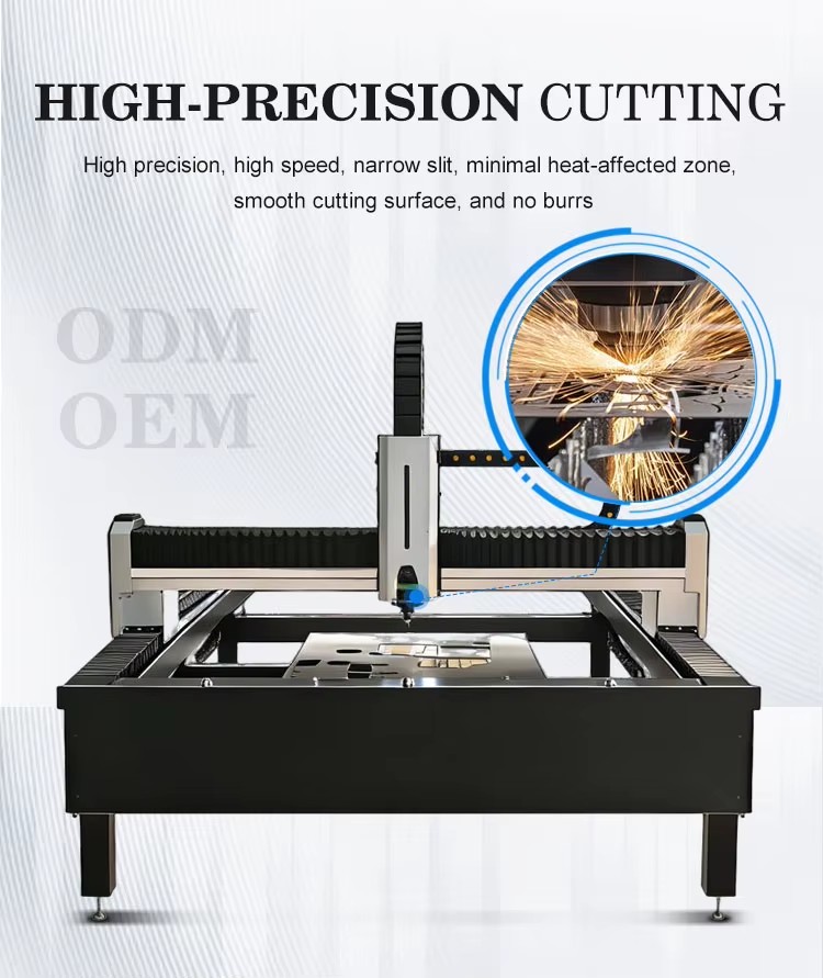 Automatic CNC New Hiwin Hiwin Fiber Laser Cutting Machine for Steel Metal Water Cooled Desktop Mini Gantry