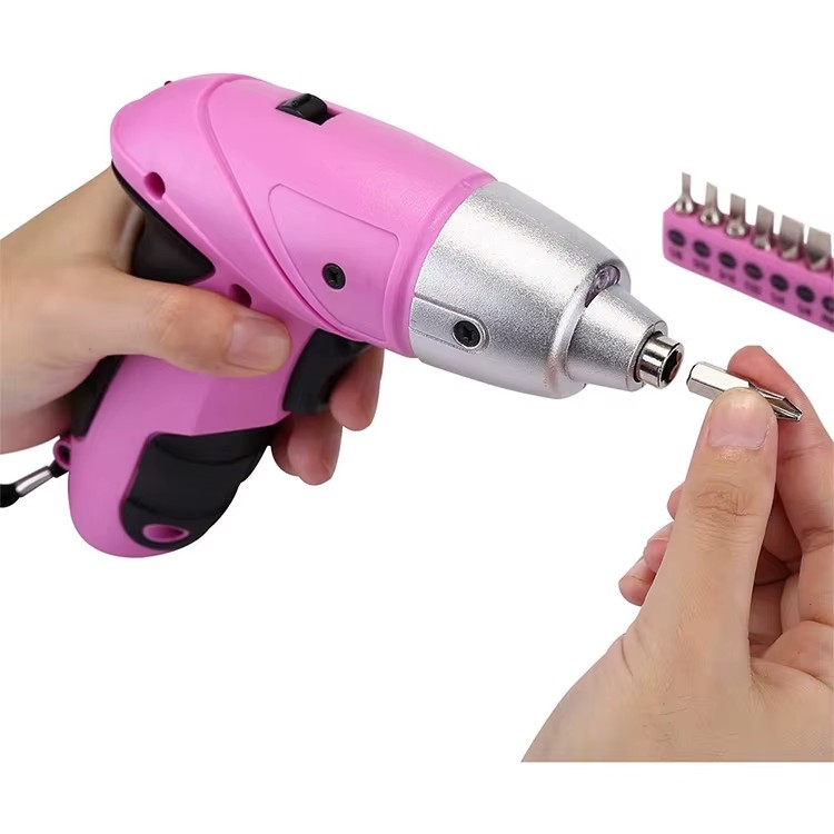 8V Electric Screwdriver Set Tool Tool Kit Home Use Most Popular Ladies Tool Box