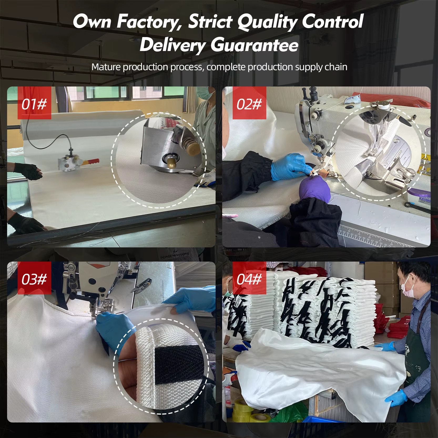 Direct 1M X 1M CE EN 1869:2019 Certified 550C Fire Resistant 0.43mm Thick 430g/m Silicone Coated Fiberglass Blanket Free