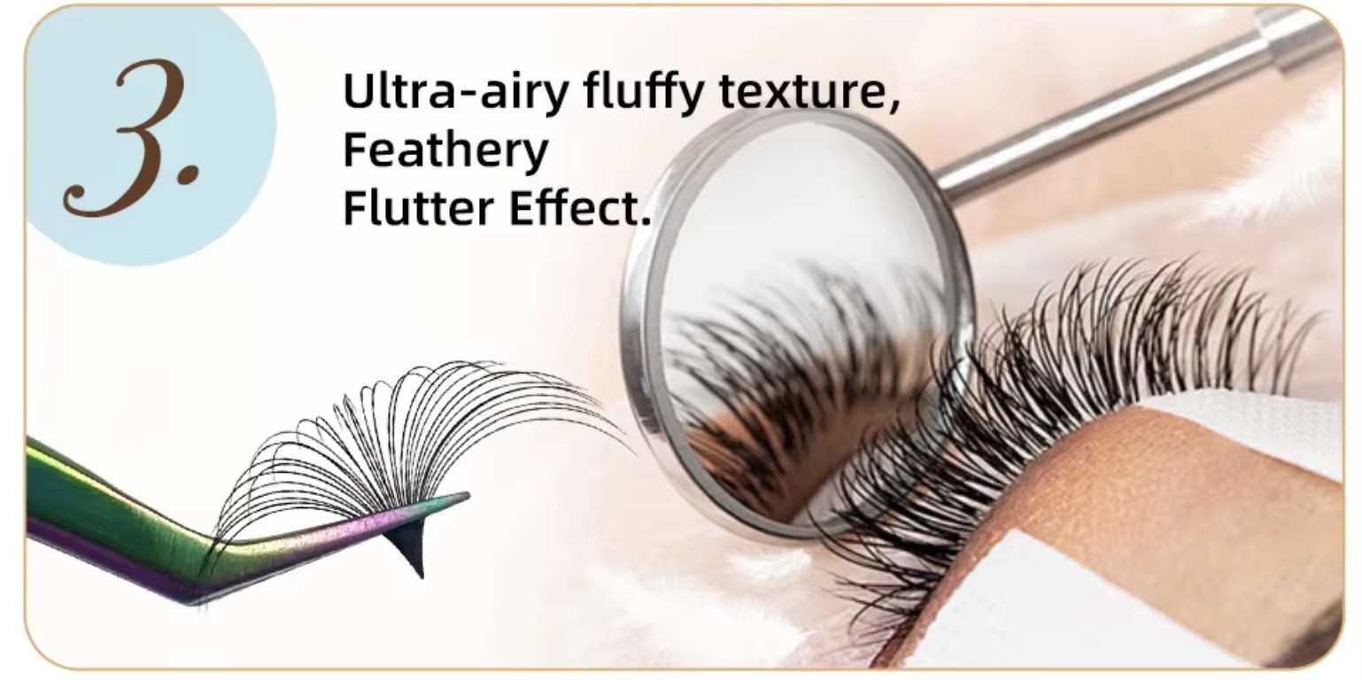 Aesphylash Synthetic Hair Lash Extensions Handmade for 0.03 0.05 for Cruelty-Free Vegan Style Private Label Wholesale