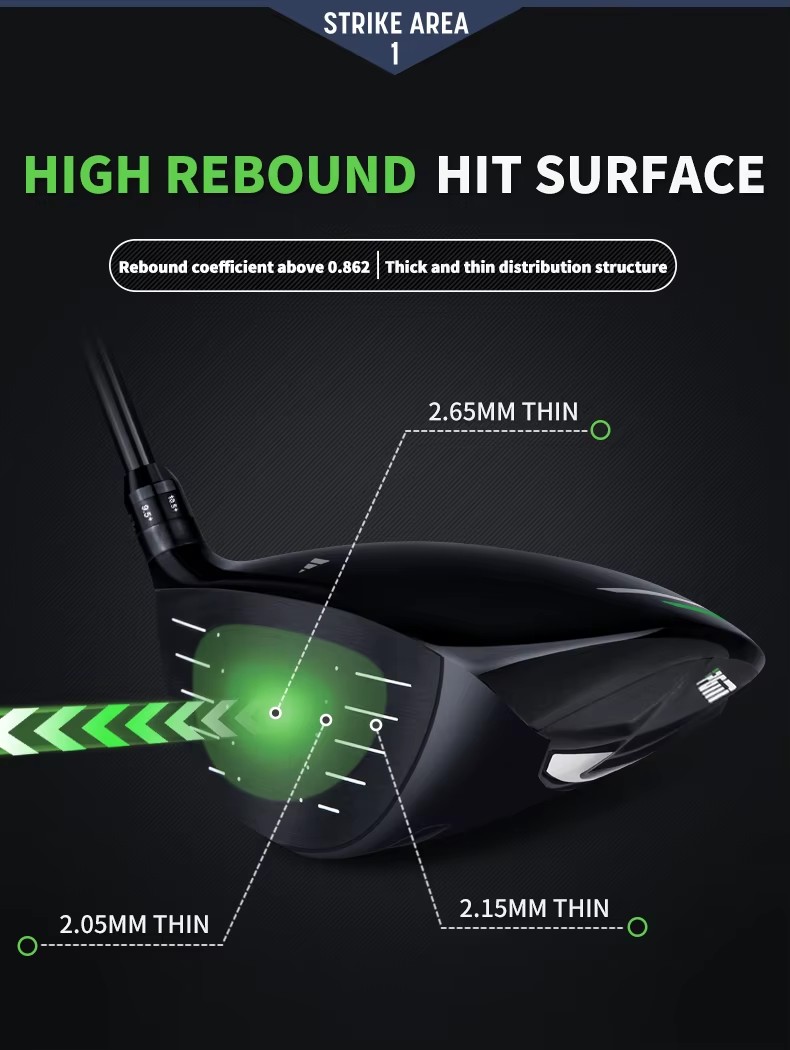 PGM MTG033 NSR 3 Left Handed Advanced Men Golf Clubs Complete Set with Head Covers and Golf Bag