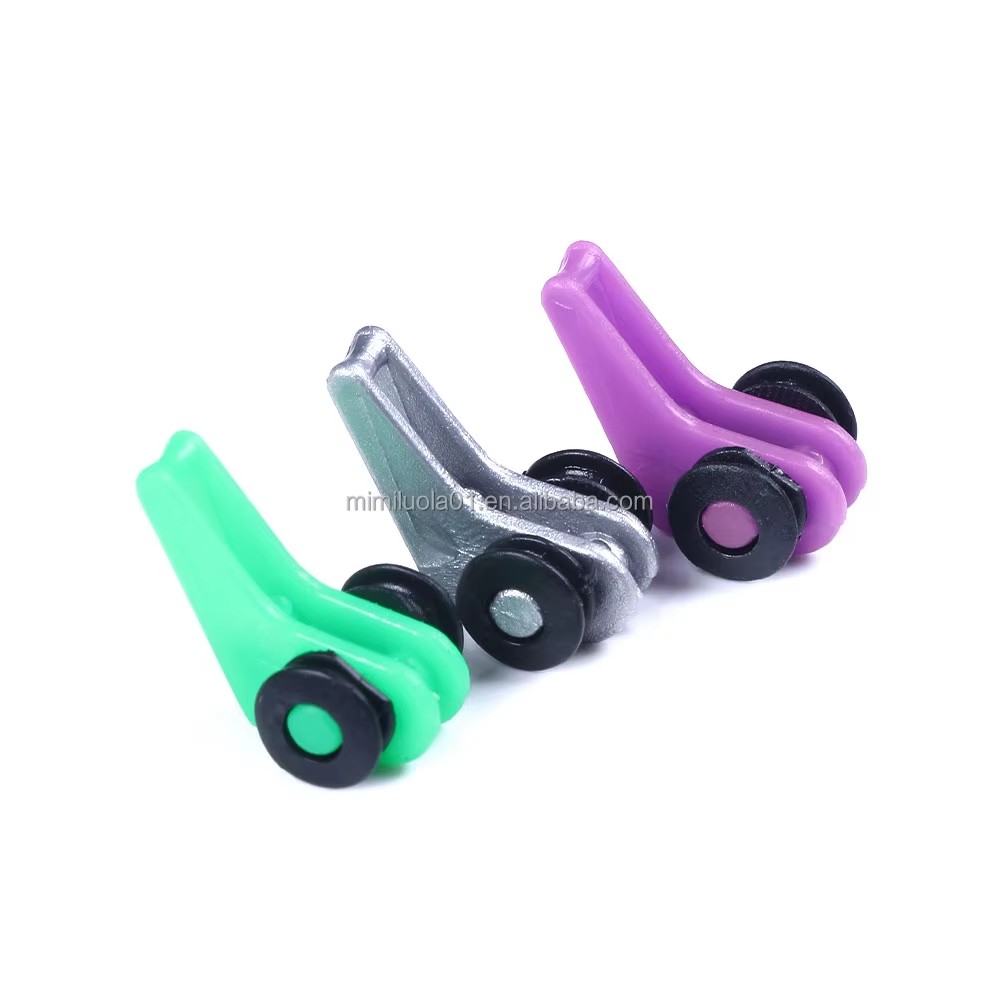 Multicolor QT009 10pcs/bag Fishing Accessary Tool Plastic Rubber Ring Fishing Rod Easy Hook Keeper Holder for Hanging Bait Lure