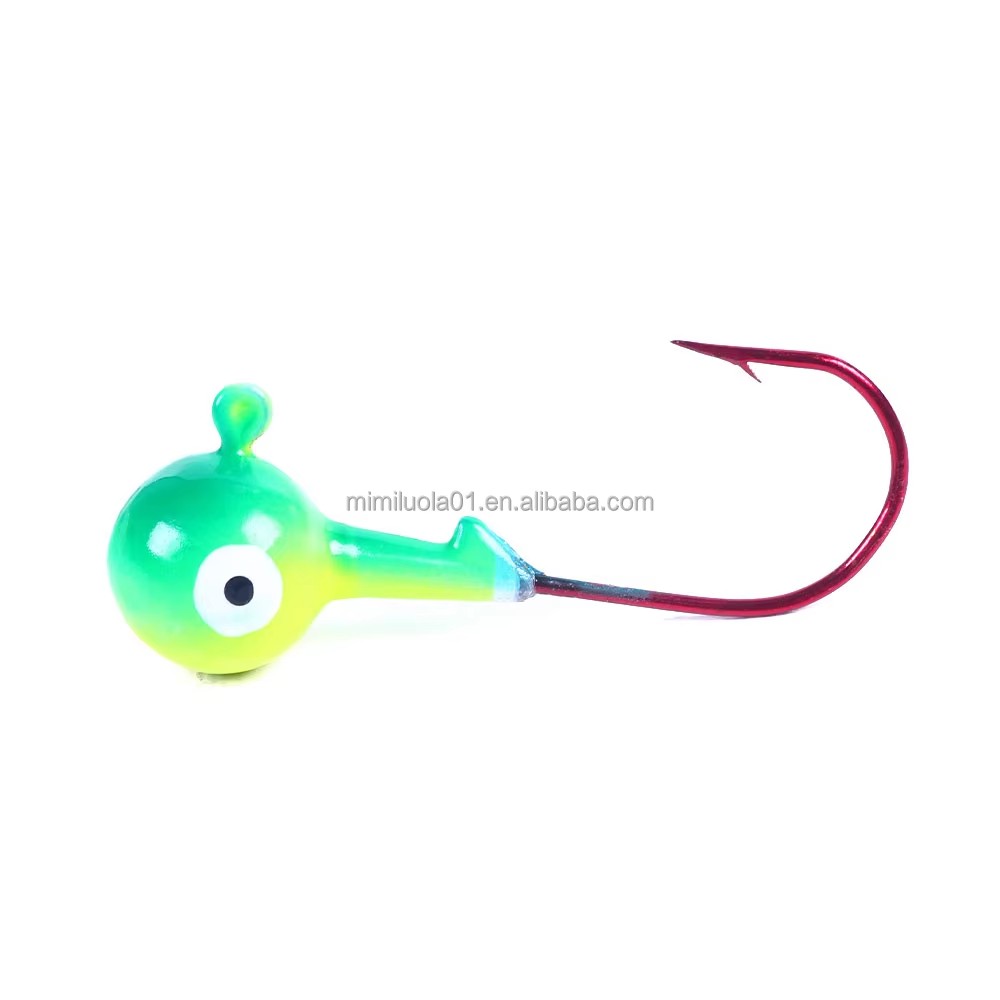 Wholesale JI0065-2 10.5g 5pcs/bag Big Eye Lead Jig Head Fishing Hooks