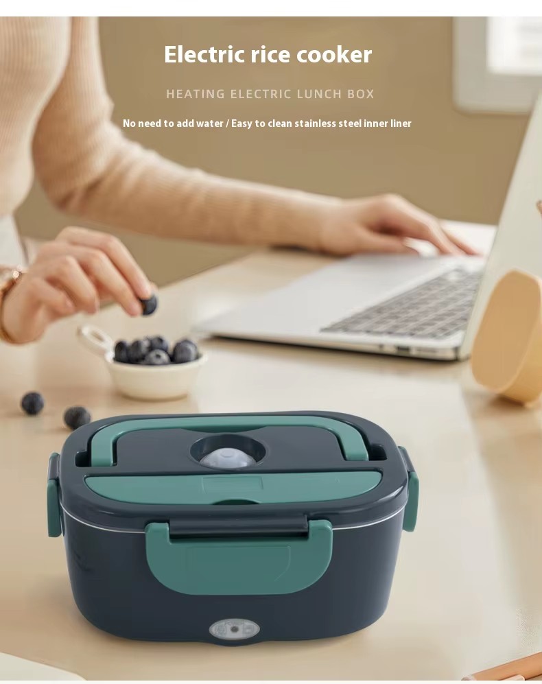 Wholesale 1.5L Plastic Electric Heated Durable Bento Container Portable Fast Heating Smart Food Warmer Home Car Lunch Box