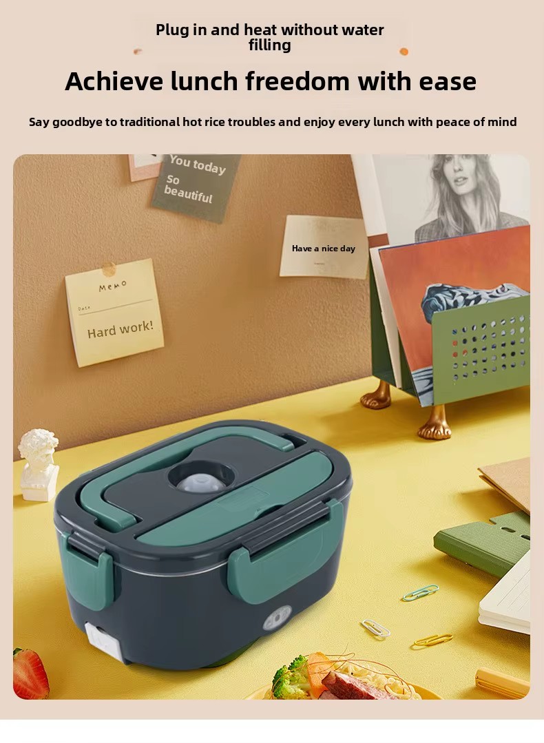 Wholesale 1.5L Plastic Electric Heated Durable Bento Container Portable Fast Heating Smart Food Warmer Home Car Lunch Box