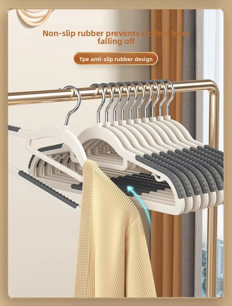 Multi-Functional Household Rotatable Clothes Hanger Non-Slip Thickened Eco-friendly Living Room Wardrobe Plastic Hanger