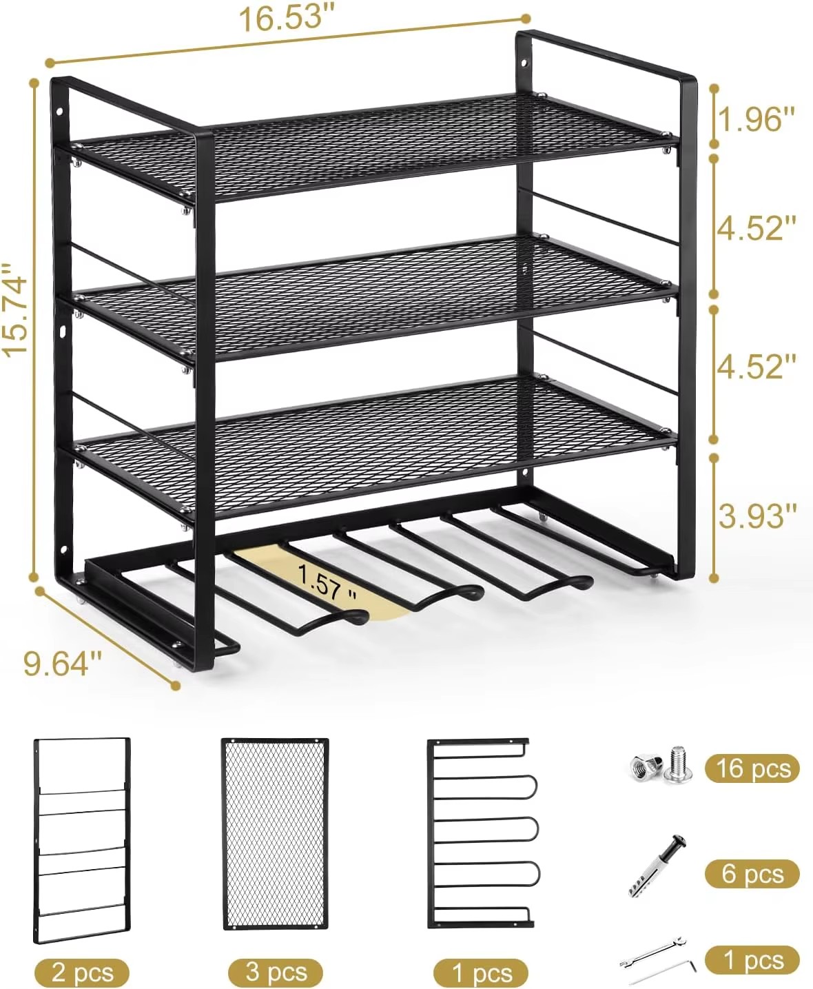 Drill Holder Wall Mount Heavy Duty Garage Tool Organizer Suitable Tool Rack for Workshop Rack Power Tool Organizer