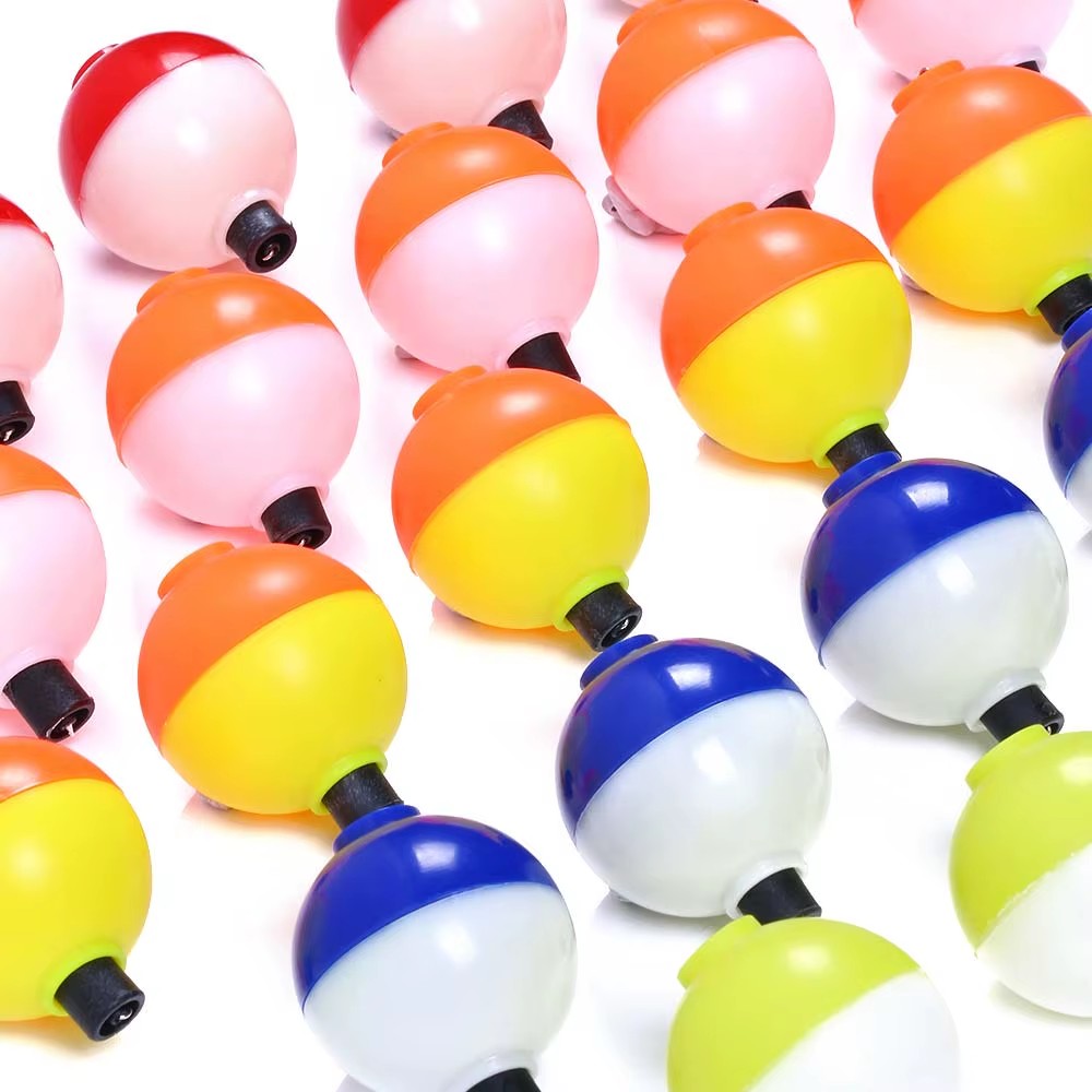 Wholesale Fishing Accessory Round Snap on Plastic Float Fishing Bobber