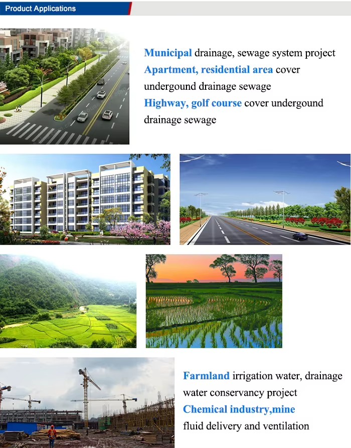 Underground Water Supply Large Diameter Plastic Corrugated Drainage Pipe 2500mm