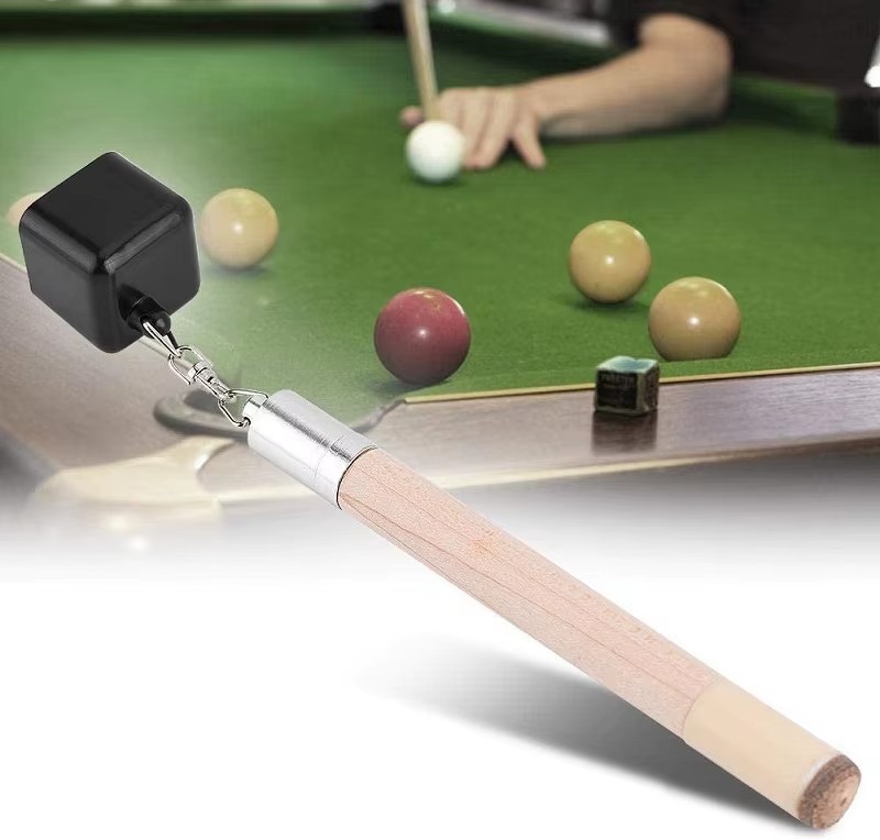 Pocket Pool Chalk Holder, Chalk Box Bullet Pool Stick Pocket Chalker 2 in 1 Pool Snooker Splint Pricker Tool