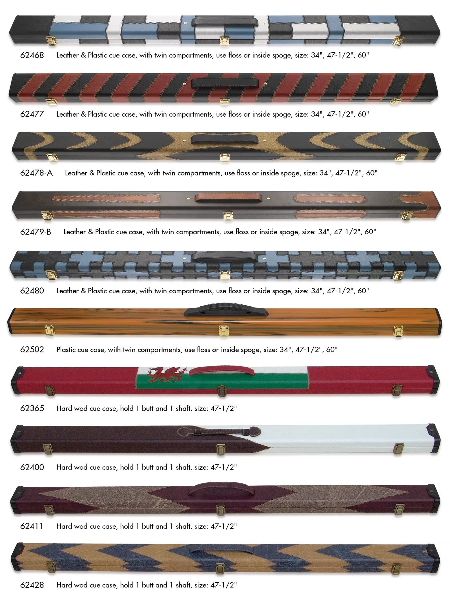 Professional Hard Wood Cue case,snooker Cue Bag