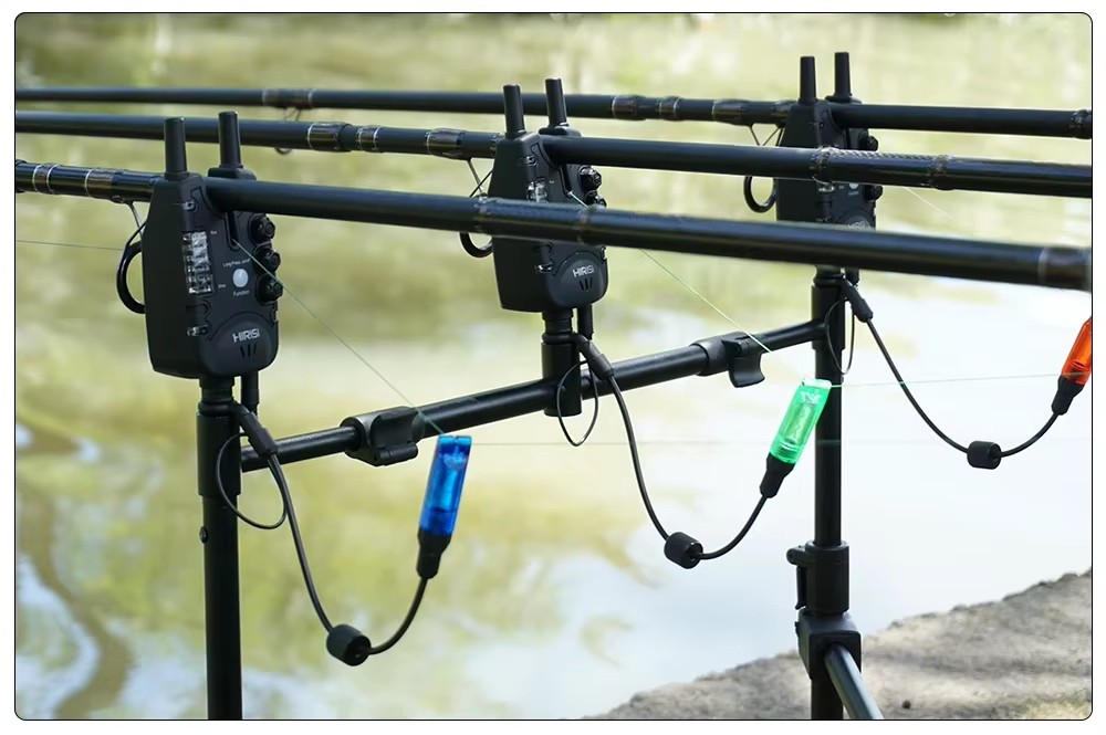 Hirisi Carp Fishing Alarm Set Wireless Bite Alarm 2 Way Remote Control Bite Indicator Fishing Accessories S8