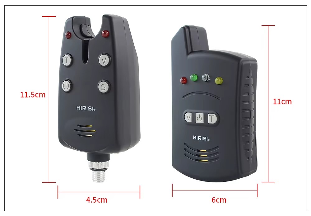 Hirisi Carp Fishing Alarm Set Wireless Bite Alarms for Carp Coarse Fishing