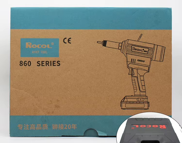 Rivet Nut Gun Efficient RL-860 Easy Operation Cordless Riveter M3-M10 Powerful Pull Force Riveting