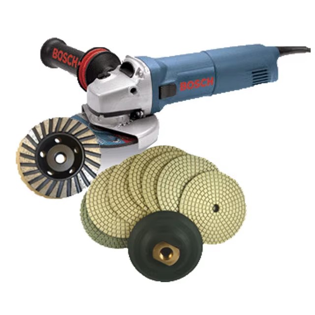 3 Step Diamond Polishing Pads (Abrasive Pad) Grit #1-#3 for Granite Concrete-OEM Customizable Wet Working Angle Grinder
