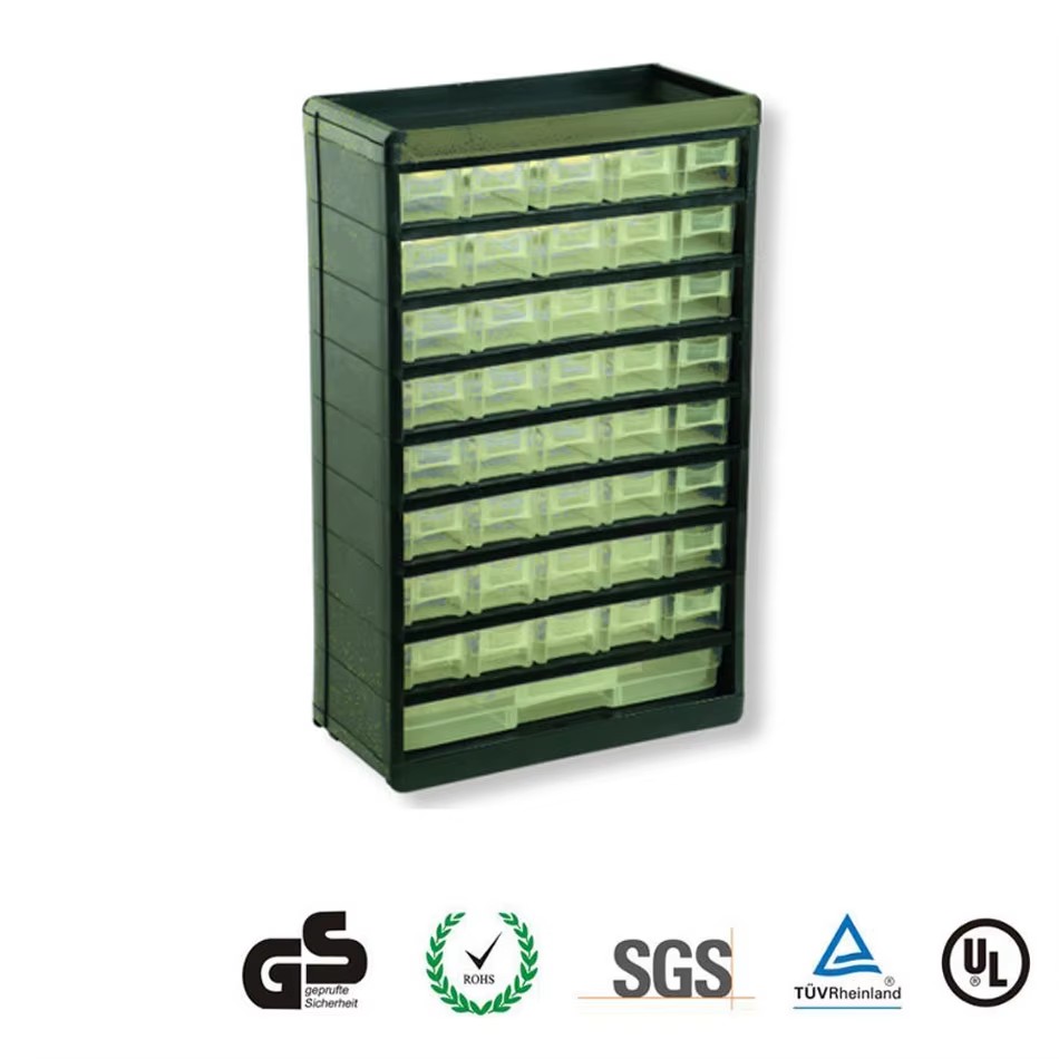 GD2047 Drawer Storage Cabinet clear Plastic Assortment Box