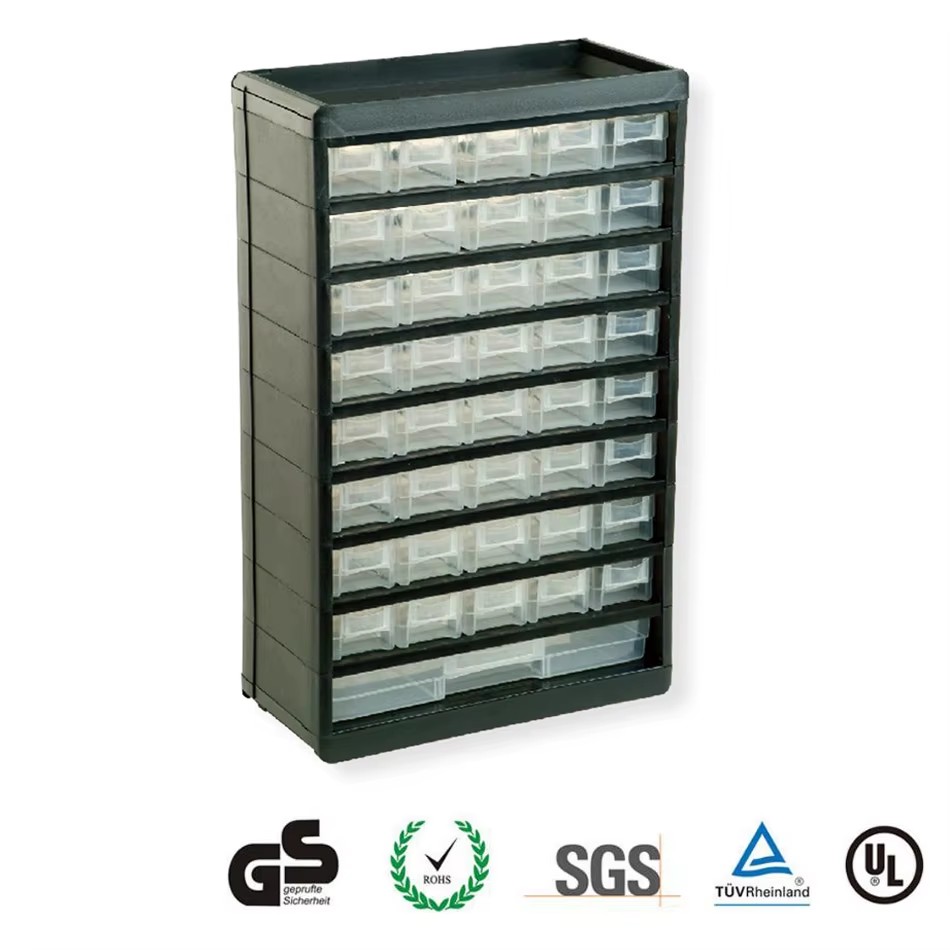 GD2047 Drawer Storage Cabinet clear Plastic Assortment Box
