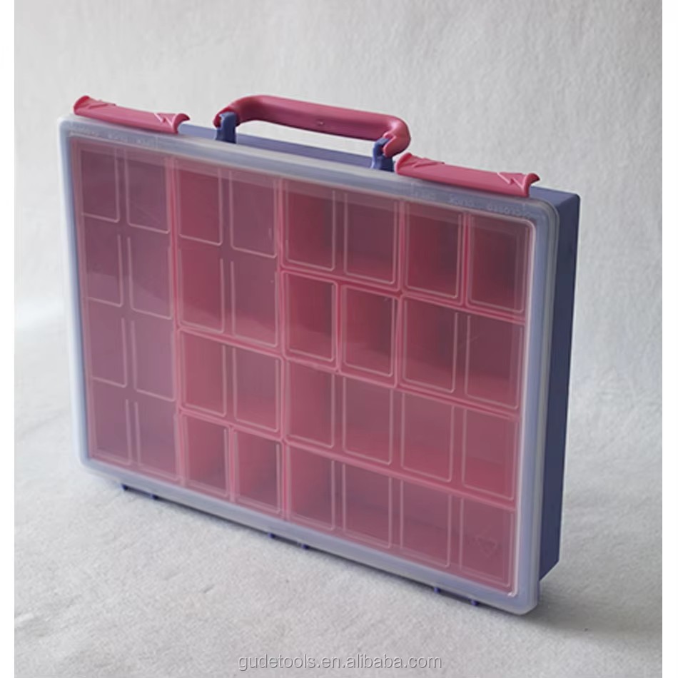 GD3133 Colorful Customized Plastic Organizer Assorted case for Small Parts