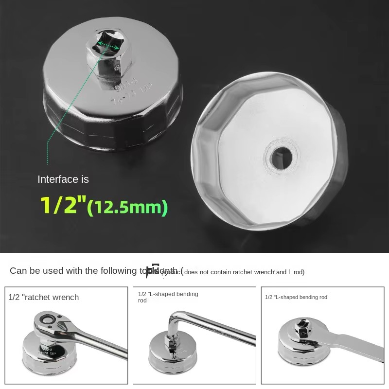 23-Piece Essential Cap Oil Filter Wrench Set for Vehicles Key Wrenches Included Vehicle Tools Kit
