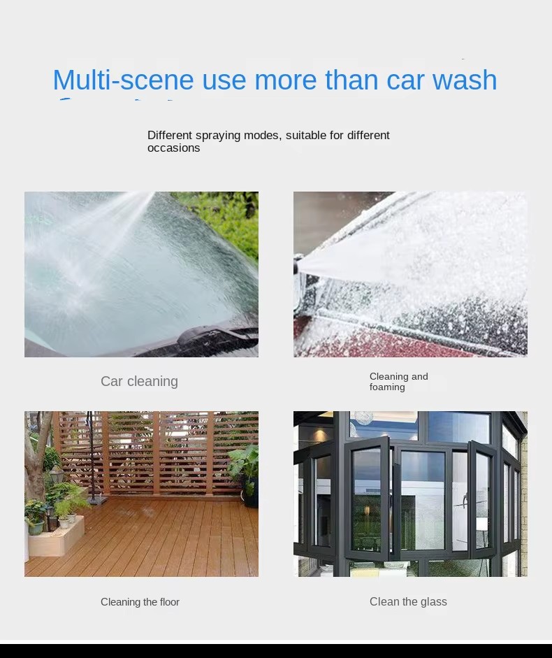 Cisivis S132 Bubble Elf Manual Multicolor 1000W Output Power Plastic Watering Can Car Washer Quick Plug PA Foam Pot 150bar