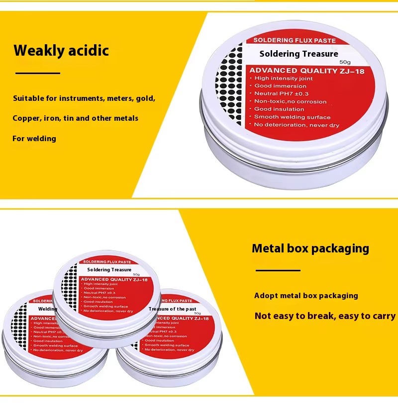 Meracly Rosin Flux Solder Paste 10g-50g No Cleaning Required Electronic Modules and Kits for Solder Repair Tool Kit