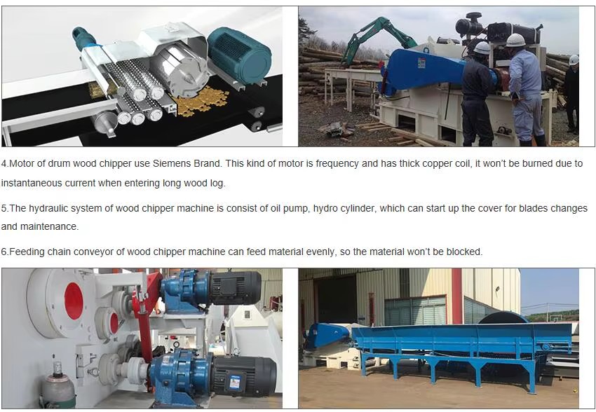 Firewood Cutting Machines Wood Chipper Cutting Forestry Wood Log Waste Chipping Wood Electric