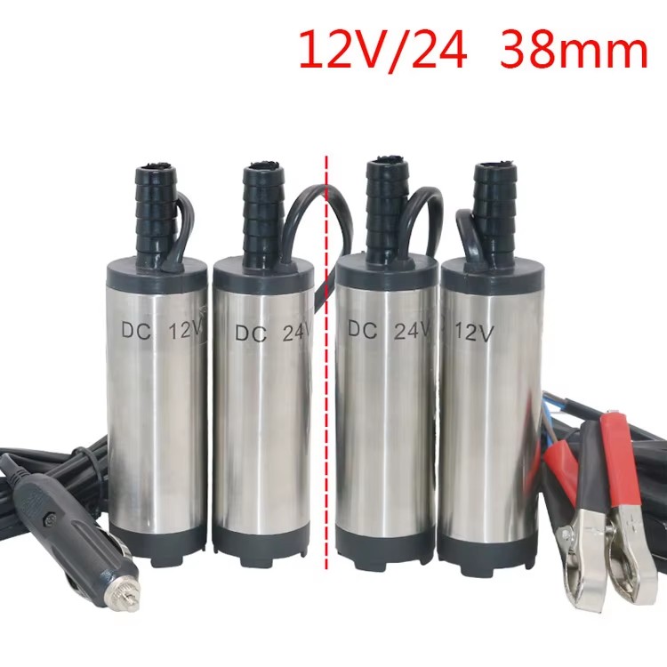12V Electric Submersible Pump For Pumping Diesel Oil Water,38mm Fuel Transfer Pump,24v oil Suction Pump 51mm